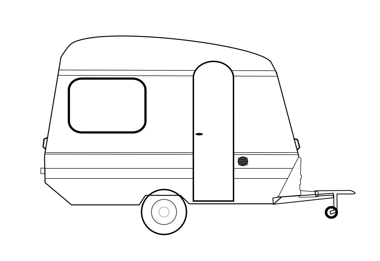 Omalovnka karavan k vytisknut na A4