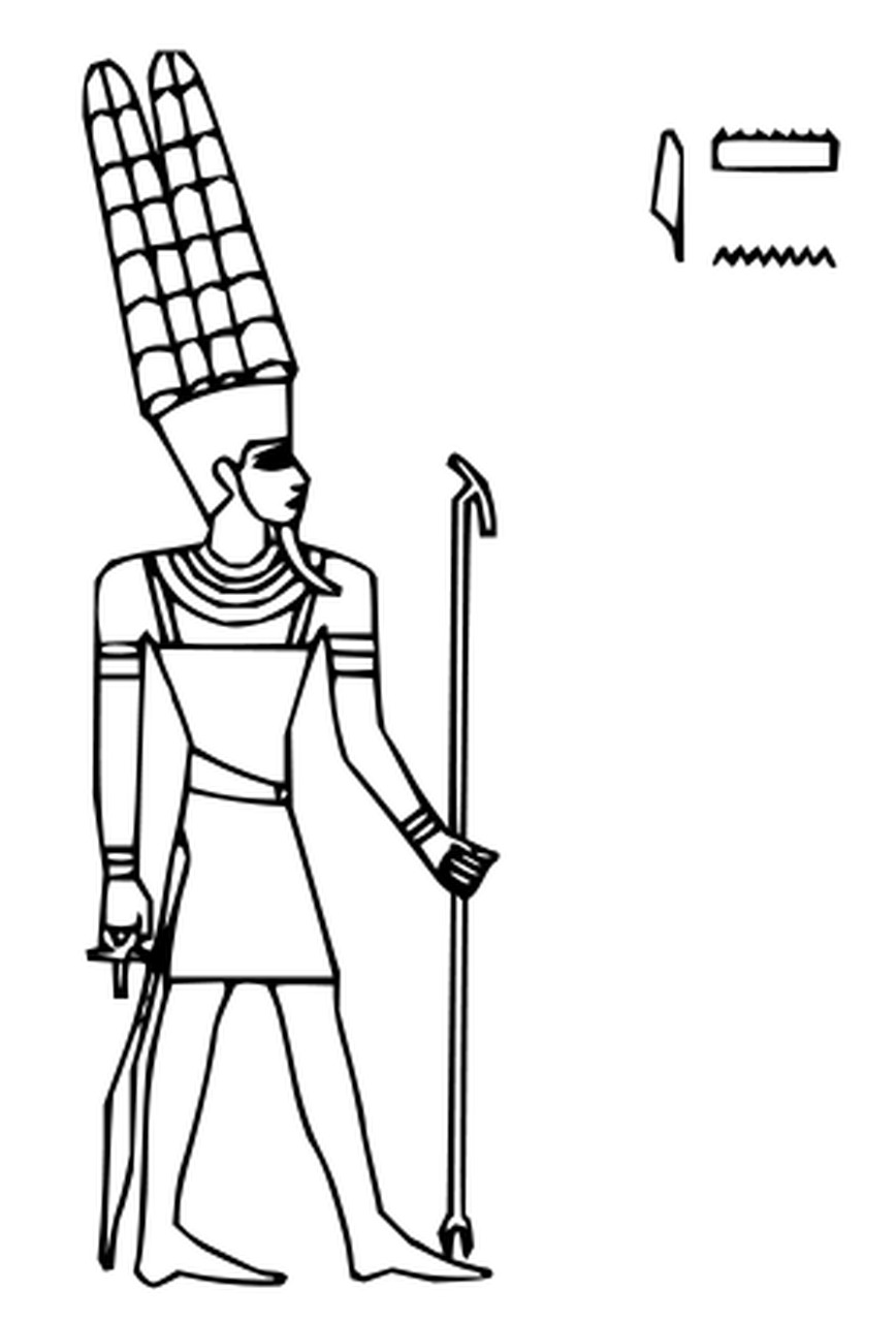 Omalovnka Amun k vytisknut na A4