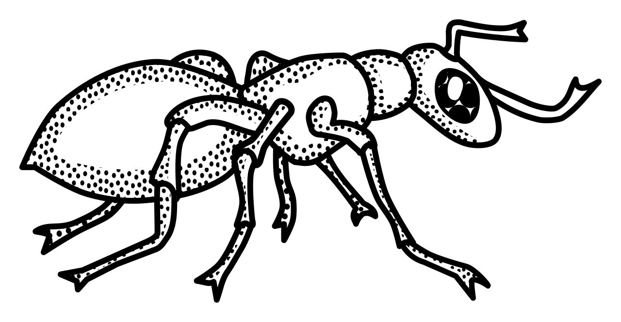 Omalovnka mravenec k vytisknut na A4