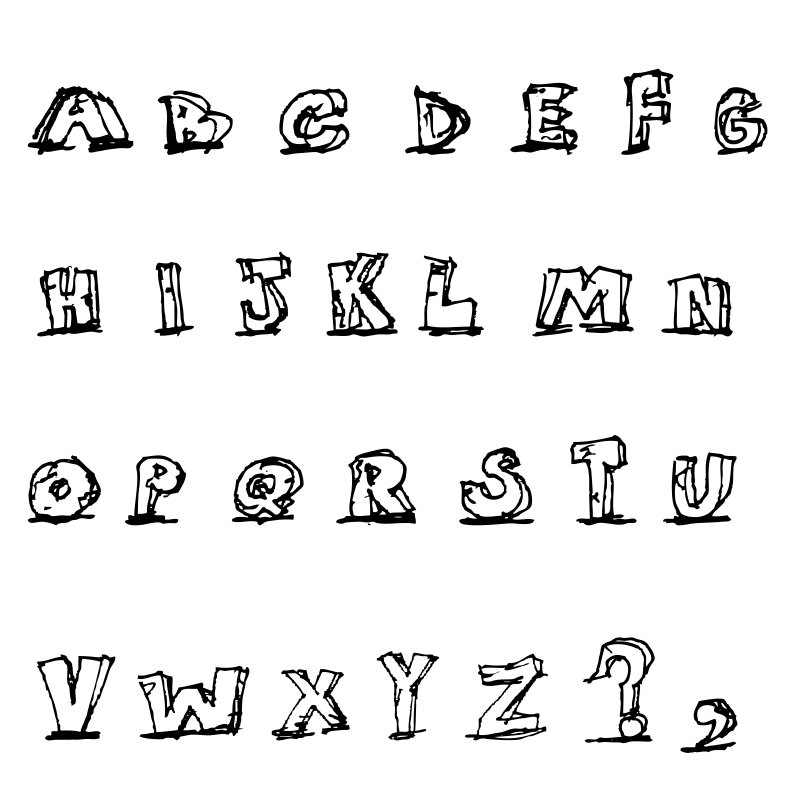 Omalovnka abeceda k vytisknut na A5
