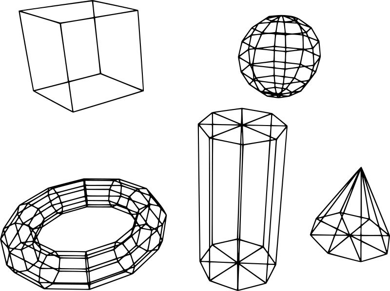 Omalovánka geometrické tvary k vytisknutí na A5
