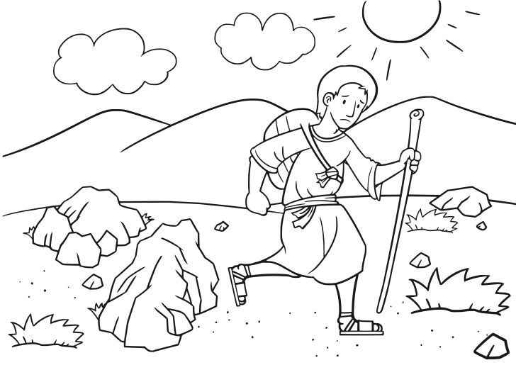 Omalovánka, obrázek Kniha Genesis 13 - Bible a křesťanství - k vytisknutí, pro děti k vybarvení zdarma, online ke stažení a vytištění
