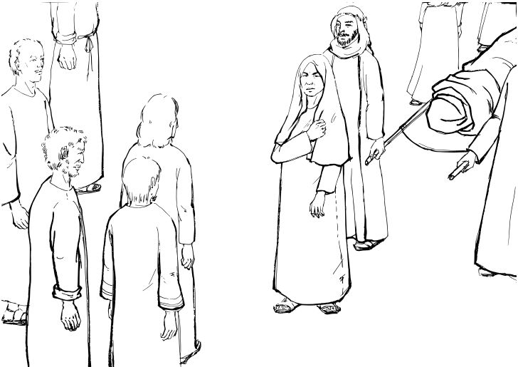 Omalovánka, obrázek Lukáš 1 - Bible a křesťanství - k vytisknutí, pro děti k vybarvení zdarma, online ke stažení a vytištění