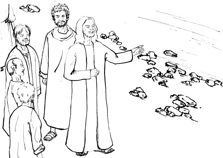 Omalovánka, obrázek Marek 5 - Bible a křesťanství - k vytisknutí, pro děti k vybarvení zdarma, online ke stažení a vytištění