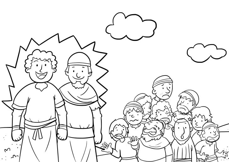 Omalovánka, obrázek Matouš 4 - Bible a křesťanství - k vytisknutí, pro děti k vybarvení zdarma, online ke stažení a vytištění