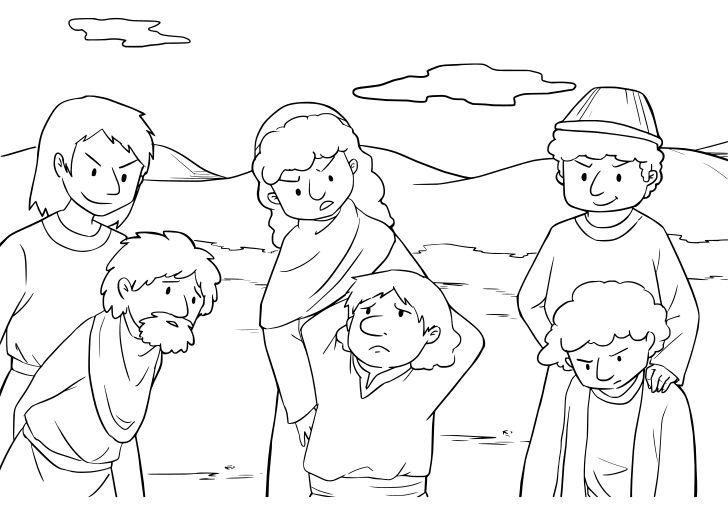 Omalovánka, obrázek Numeri 9 - Bible a křesťanství - k vytisknutí, pro děti k vybarvení zdarma, online ke stažení a vytištění